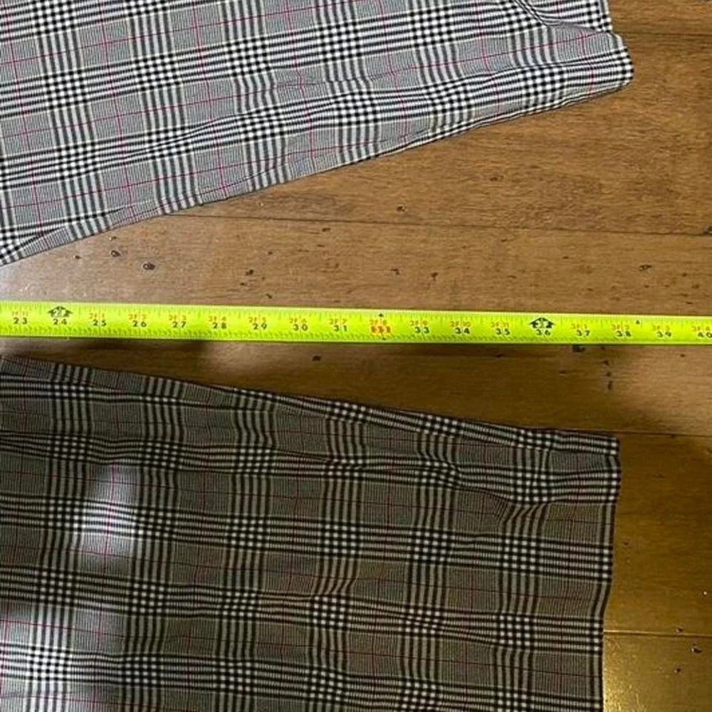 1.State Glen Plaid Checkered Ankle Trousers Size US 10